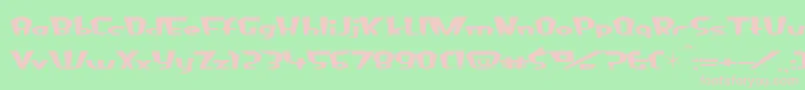 Fluoride Font – Pink Fonts on Green Background