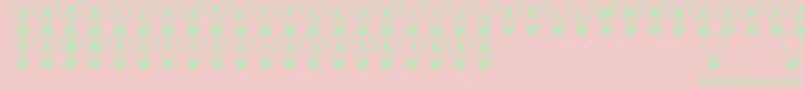 GoodIdeaSt Font – Green Fonts on Pink Background
