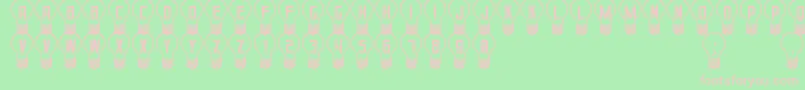 GoodIdeaSt Font – Pink Fonts on Green Background