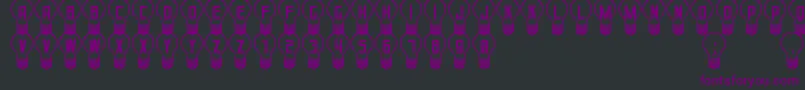 GoodIdeaSt Font – Purple Fonts on Black Background