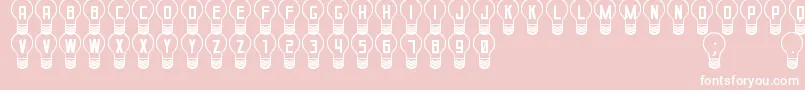 GoodIdeaSt Font – White Fonts on Pink Background