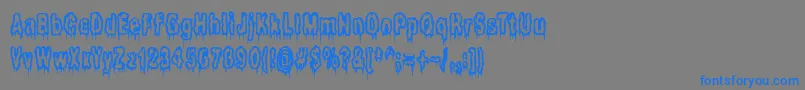 Ilits Font – Blue Fonts on Gray Background