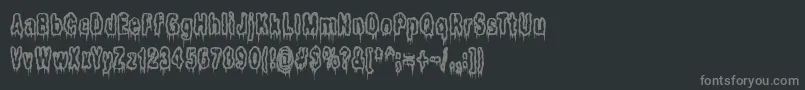 Ilits Font – Gray Fonts on Black Background