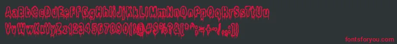 Ilits Font – Red Fonts on Black Background