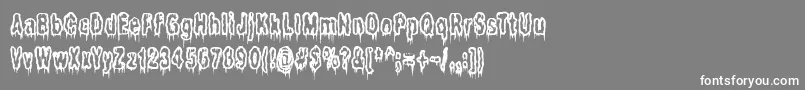 Ilits Font – White Fonts on Gray Background