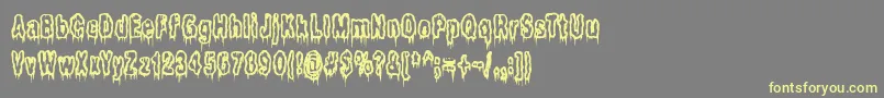 Ilits Font – Yellow Fonts on Gray Background