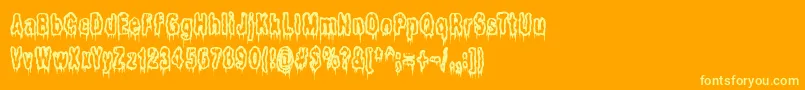Ilits-fontti – keltaiset fontit oranssilla taustalla