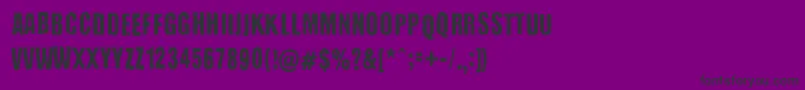 BaronessKuffner Font – Black Fonts on Purple Background