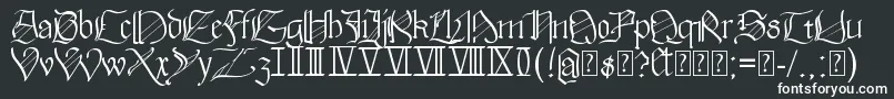Шрифт Walkiria – белые шрифты
