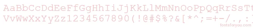 ErKurierKoi8Normal Font – Pink Fonts on White Background