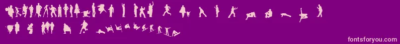 Celebno Font – Pink Fonts on Purple Background
