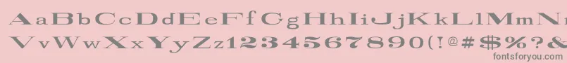 fuente RailroadRoman1916Normal – Fuentes Grises Sobre Fondo Rosa