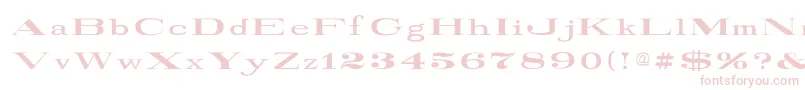 RailroadRoman1916Normal Font – Pink Fonts on White Background