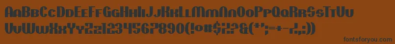 Projectionist Font – Black Fonts on Brown Background