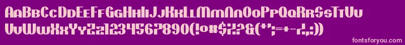 Projectionist Font – Pink Fonts on Purple Background