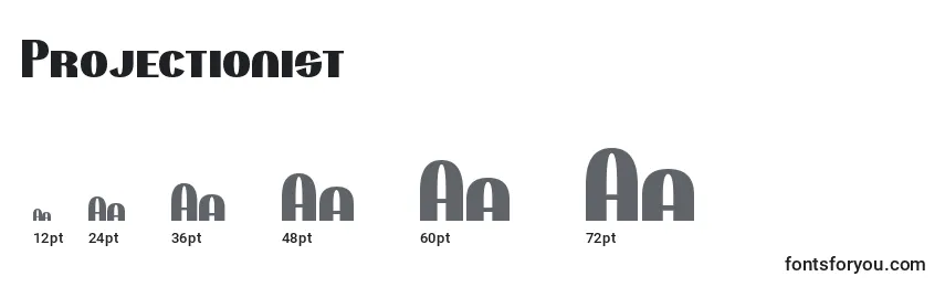Projectionist Font Sizes