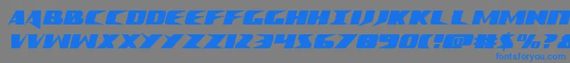 fuente Crimesyndicatecond – Fuentes Azules Sobre Fondo Gris