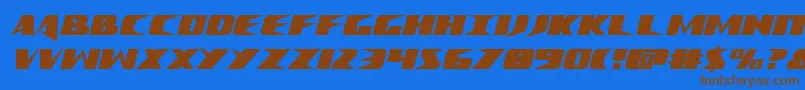 Шрифт Crimesyndicatecond – коричневые шрифты на синем фоне