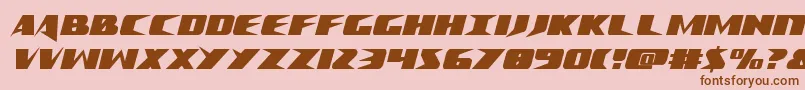 Crimesyndicatecond Font – Brown Fonts on Pink Background