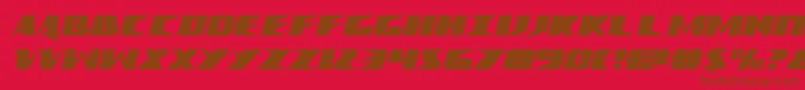 Crimesyndicatecond Font – Brown Fonts on Red Background
