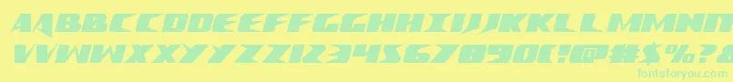 Crimesyndicatecond Font – Green Fonts on Yellow Background