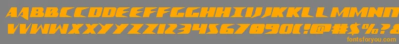 Crimesyndicatecond Font – Orange Fonts on Gray Background