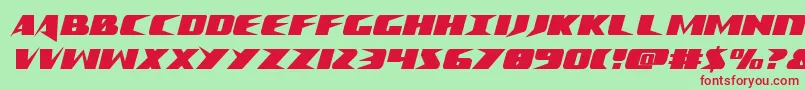 Crimesyndicatecond Font – Red Fonts on Green Background