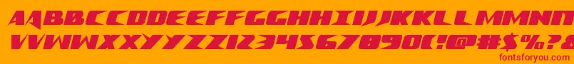 Crimesyndicatecond Font – Red Fonts on Orange Background
