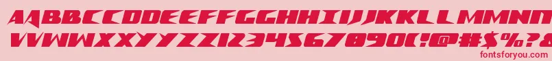 フォントCrimesyndicatecond – ピンクの背景に赤い文字