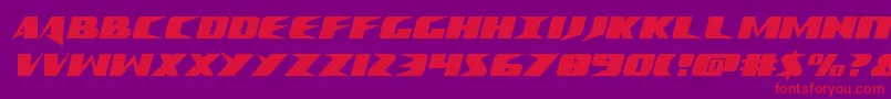 Crimesyndicatecond-fontti – punaiset fontit violetilla taustalla