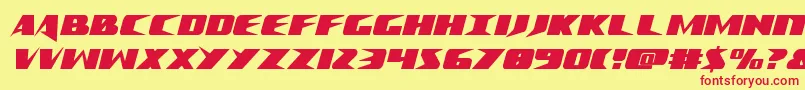 Шрифт Crimesyndicatecond – красные шрифты на жёлтом фоне