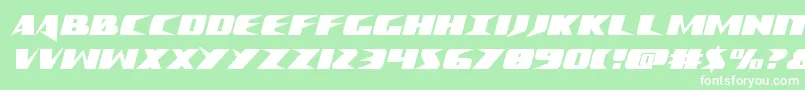 Crimesyndicatecond Font – White Fonts on Green Background