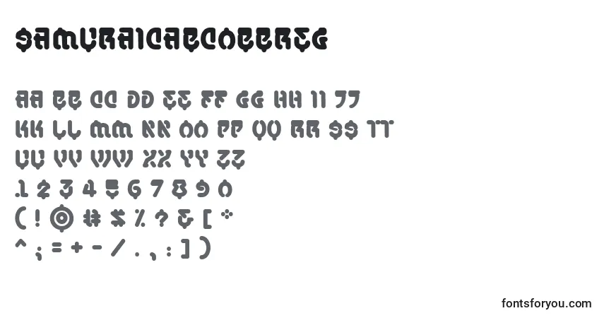 SamuraicabcobbReg Font – alphabet, numbers, special characters