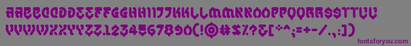 SamuraicabcobbReg Font – Purple Fonts on Gray Background