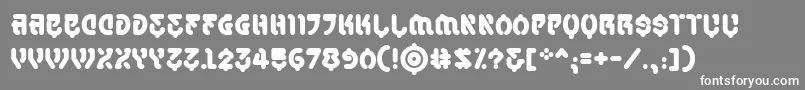 SamuraicabcobbReg Font – White Fonts on Gray Background