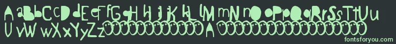 Шрифт BrokenLife – зелёные шрифты на чёрном фоне
