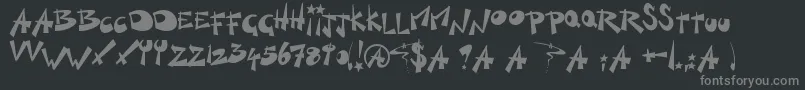 フォントKillSwitch – 黒い背景に灰色の文字