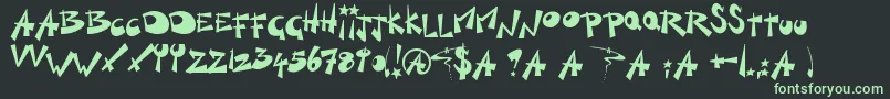 Czcionka KillSwitch – zielone czcionki na czarnym tle