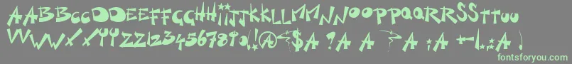 KillSwitch-fontti – vihreät fontit harmaalla taustalla