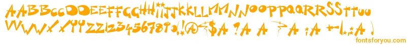 KillSwitch-fontti – oranssit fontit valkoisella taustalla
