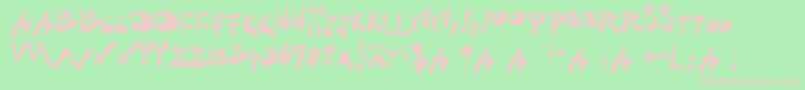 KillSwitch Font – Pink Fonts on Green Background