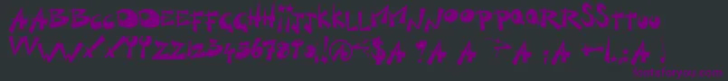Шрифт KillSwitch – фиолетовые шрифты на чёрном фоне