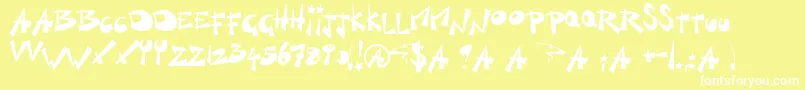 フォントKillSwitch – 黄色い背景に白い文字
