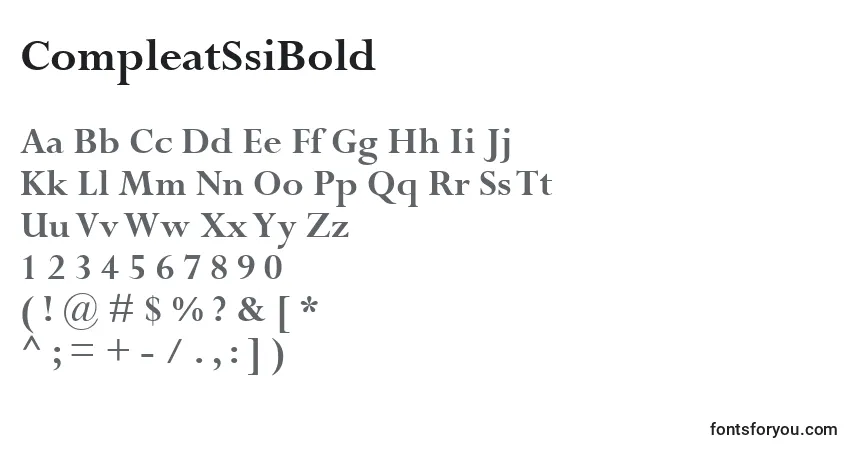 Fuente CompleatSsiBold - alfabeto, números, caracteres especiales