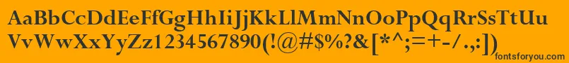 CompleatSsiBold Font – Black Fonts on Orange Background