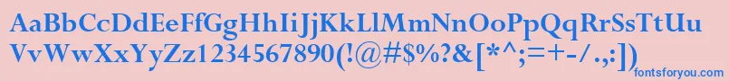 CompleatSsiBold Font – Blue Fonts on Pink Background