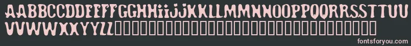 Roadhoe ffy Font – Pink Fonts on Black Background