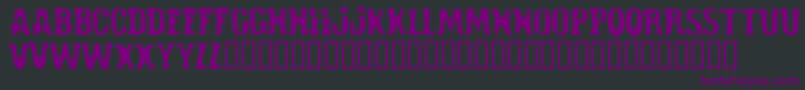 Roadhoe ffy Font – Purple Fonts on Black Background