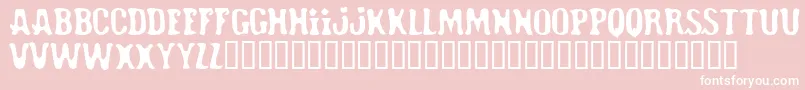 Roadhoe ffy Font – White Fonts on Pink Background