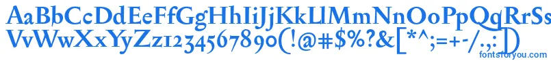SerapioniiBold-Schriftart – Blaue Schriften